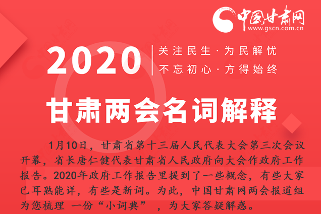 2020甘肅兩會|漲知識！政府工作報告23個新名詞，最全解釋來了