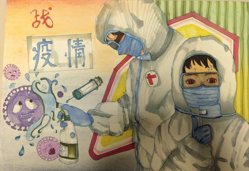 “疫情當(dāng)前，孩子們有‘畫(huà)’說(shuō)”作品展播（三十五）