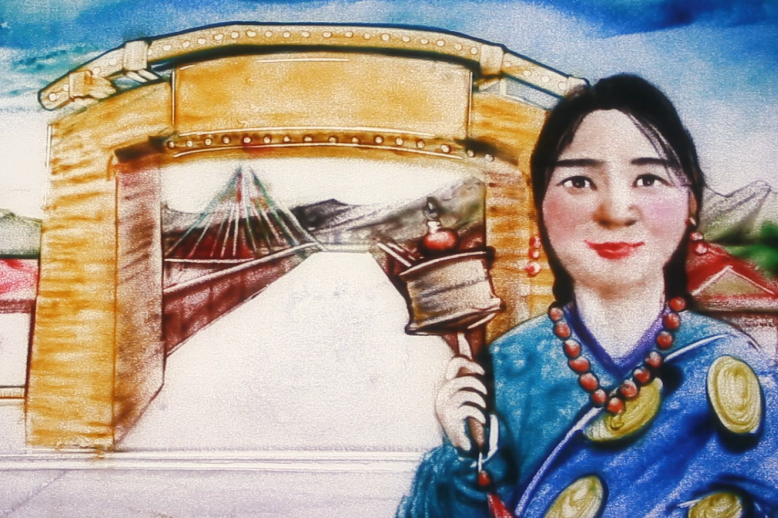 沙畫|奮力追夢！2020決戰(zhàn)脫貧攻堅“甘肅卷”