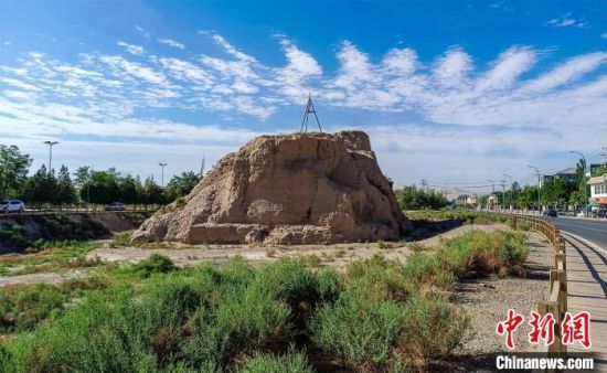 圖為沙州郡城遺址公園古遺址。　王斌銀 攝
