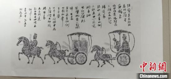 圖為傳拓作品?！〈蘖?攝