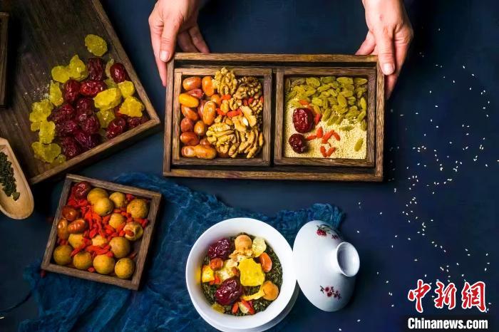 2023年5月，拍攝的臨夏蓋碗茶所需原料。(資料圖)臨夏市融媒體中心供圖