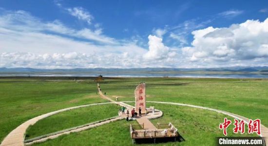 2024年6月，甘肅甘南州碌曲縣尕海湖。(資料圖)高瑩 攝