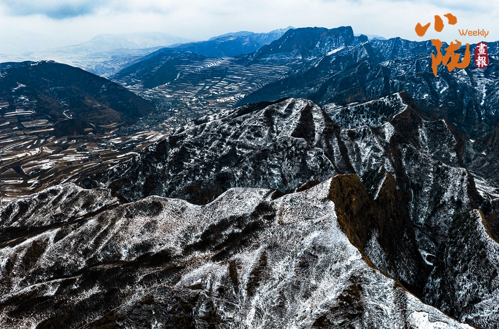 鐵籠山丹霞 一場春雪，億萬年的守望
